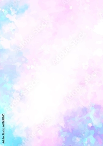 Obraz ピンク色と紫色の水彩テクスチャ背景
