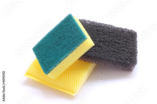 Fototapeta sponge and scrub