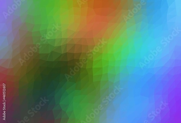 Fototapeta Light Multicolor, Rainbow vector abstract mosaic backdrop.