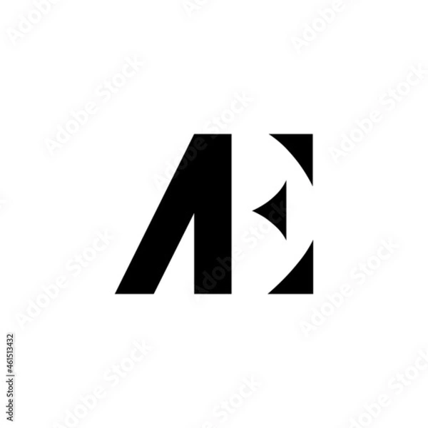 Obraz Modern creative monogram initials AE Logo Design