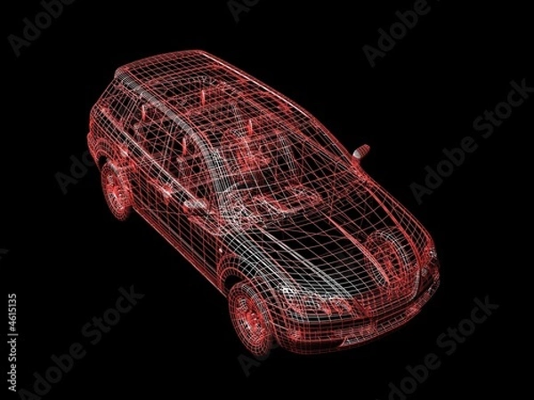 Obraz car wire