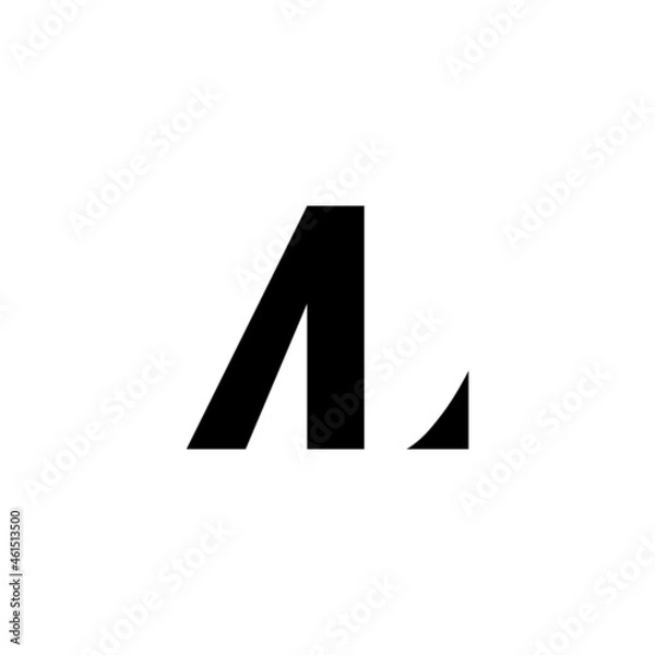 Obraz Modern creative monogram initials AL Logo Design