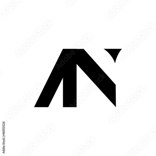 Obraz Modern creative monogram initials AN Logo Design