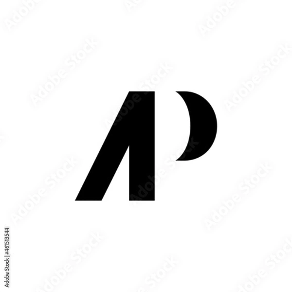 Obraz Modern creative monogram initials AP Logo Design