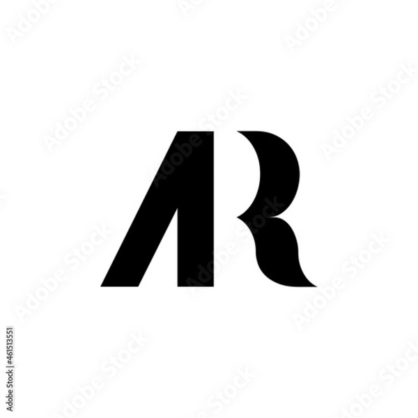 Obraz Modern creative monogram initials AR Logo Design