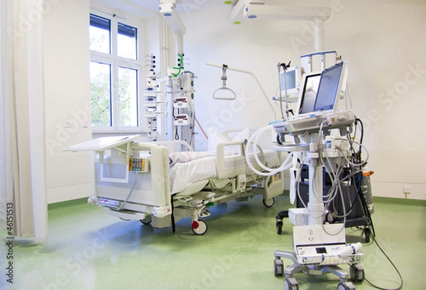 Obraz Iintensive care unit with monitors