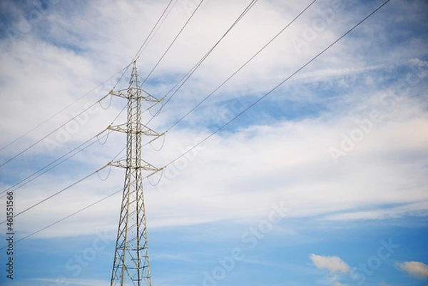 Fototapeta Power line view