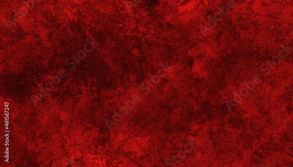 Fototapeta Red marbled background texture template for banners, watercolor grunge paper. St. Valentine's Day design. Christmas banner background.	