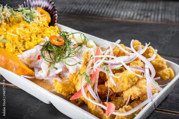 Obraz comida marina triple