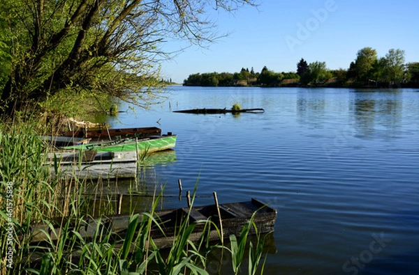 Obraz boat on the river