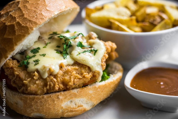 Obraz sandwich de pechuga de pollo