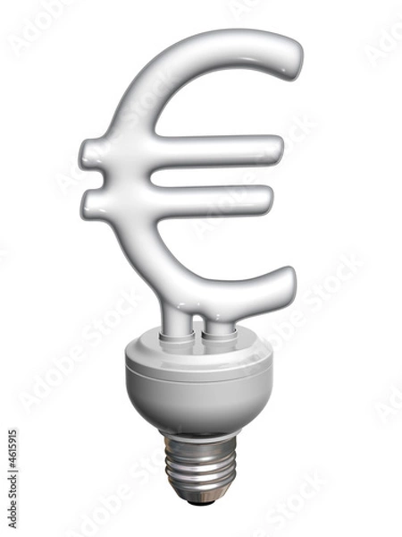 Obraz Economic Euro bulb