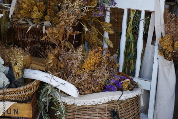 Obraz 雑貨屋のドライフラワー