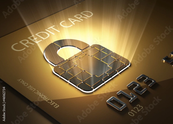 Obraz Secure credit card transactions