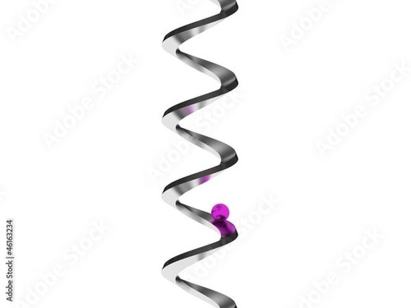 Obraz Spirale mit Kugel