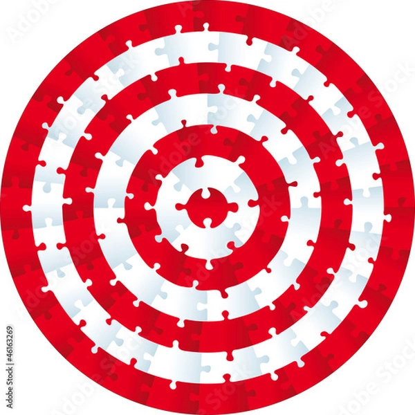 Obraz Jigsaw puzzle circle