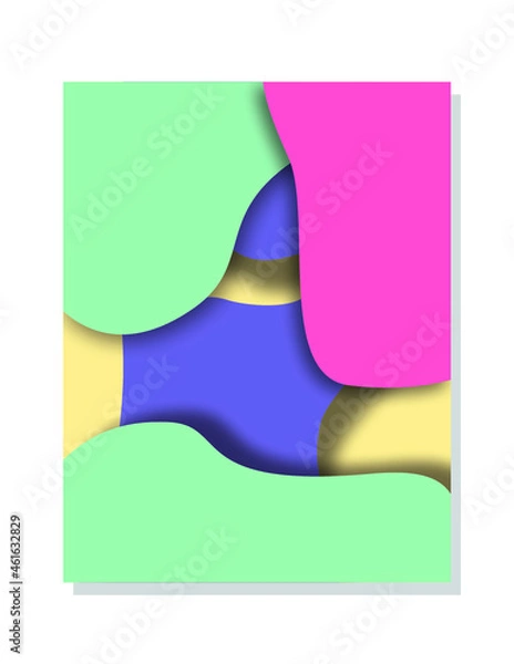 Obraz abstract background 3d minimalist 