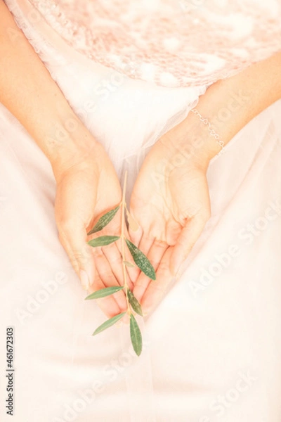 Obraz Olive Inspired Mediterranean Garden Wedding 