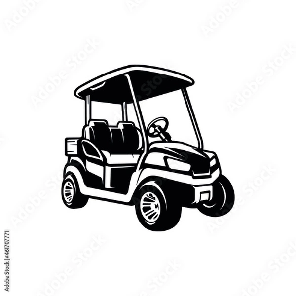 Obraz golf cart illustration vector art