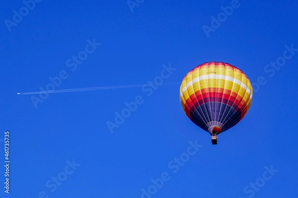 Fototapeta hot air ballooning Loire Valley France
