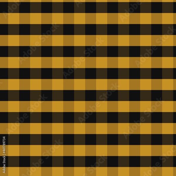 Fototapeta Check plaid yellow pattern