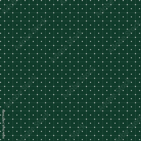 Fototapeta Royal green polka dot pattern