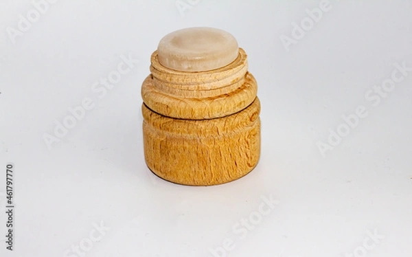 Obraz Menthol stone,brown pain relief stone on a isolated white background