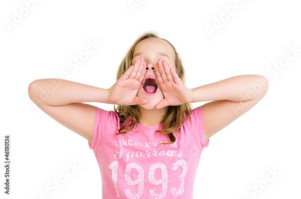 Obraz schreiendes mädchen