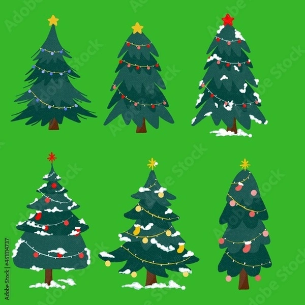 Obraz christmas tree with balls