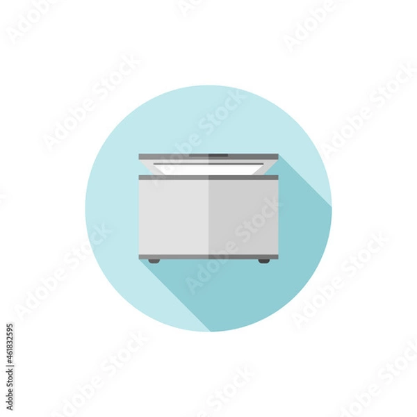 Obraz Vector flat design icon Freezer. Vector illustration