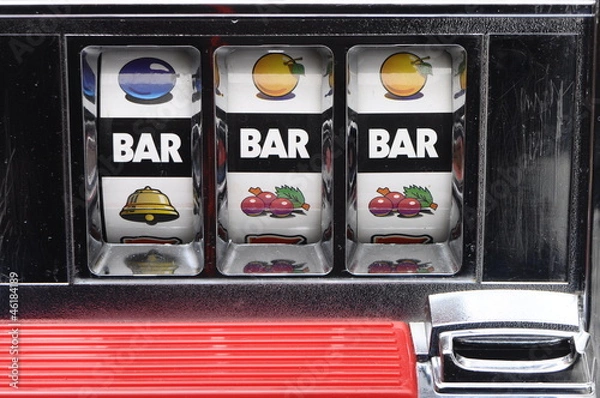 Obraz Automat i jackpot trzy bary