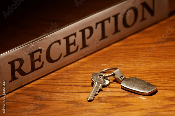 Fototapeta Reception & key