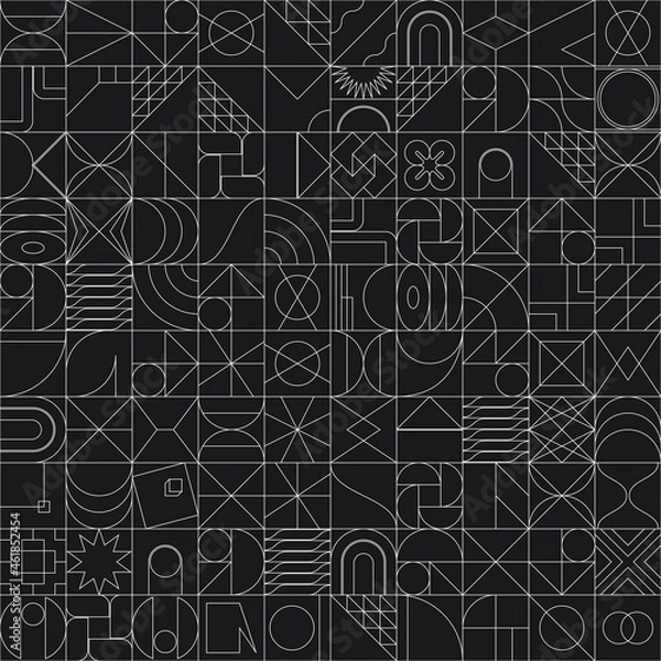 Fototapeta Linear Abstract Vector Pattern Design