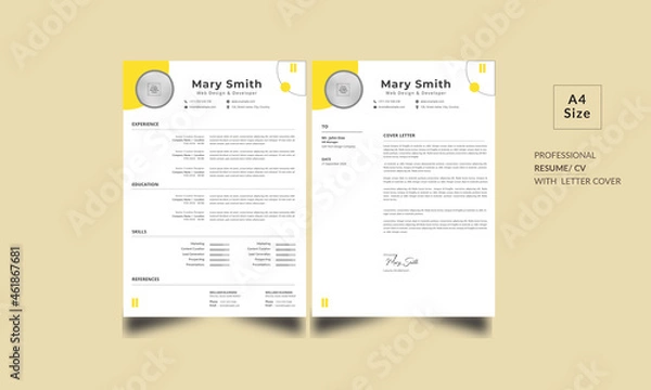 Obraz Creative Resume Template