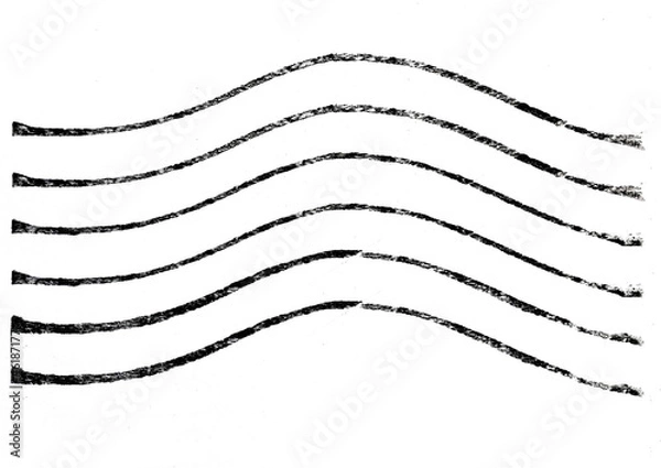 Obraz Post Stamp na białym tle