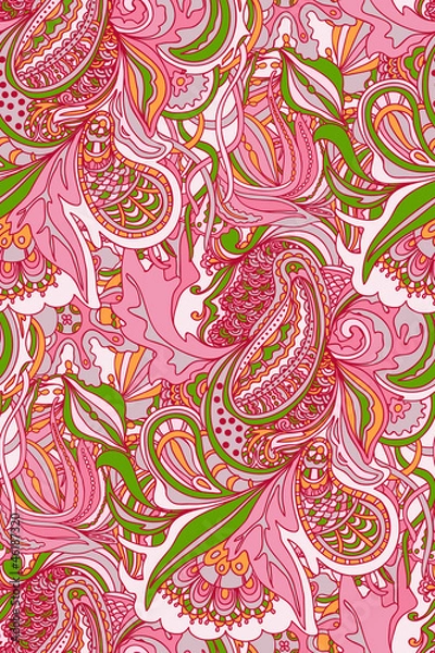 Obraz Abstract doodles pattern