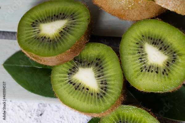 Obraz kiwi exotic tropical fruit background
