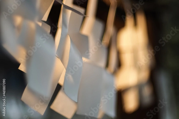 Obraz 夕方の神社の御幣