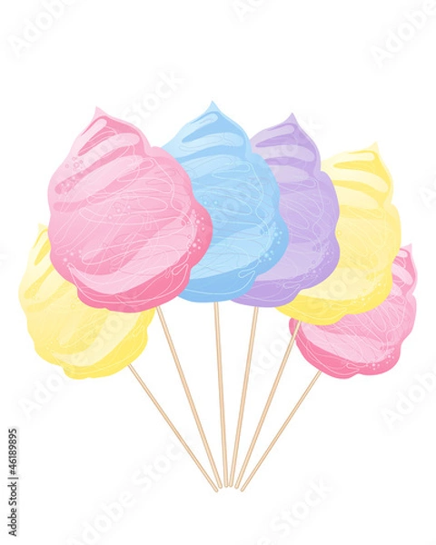 Fototapeta wata cukrowa