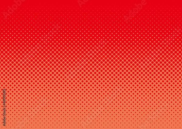 Fototapeta ハーフトーン　背景　赤
