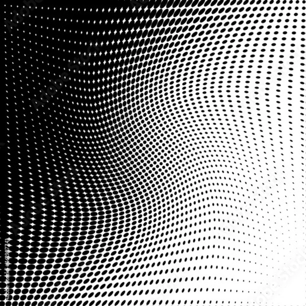 Obraz Light gradient halftone dots grunge wide background
