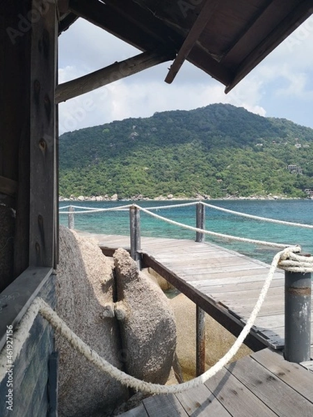 Fototapeta bridge over the river