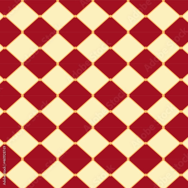 Fototapeta Red harlequin seamless pattern