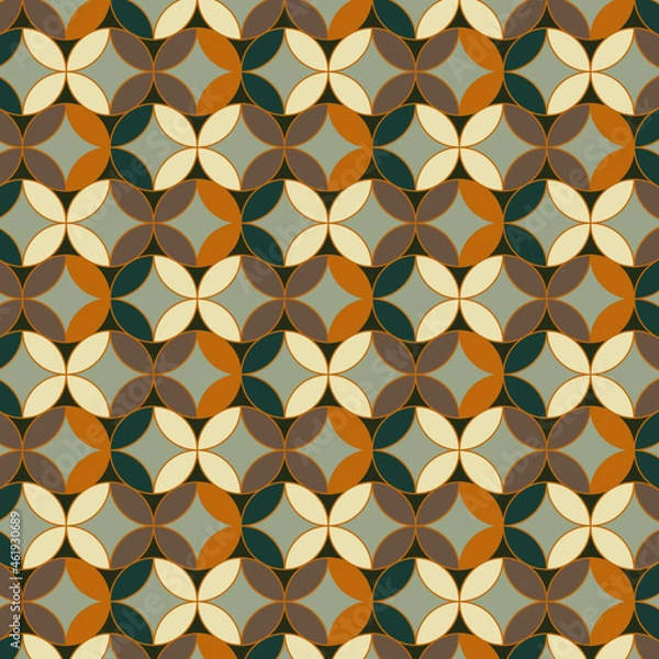 Fototapeta Seamless cloisonne pattern
