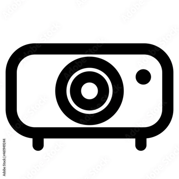 Fototapeta icon vector projector outline style