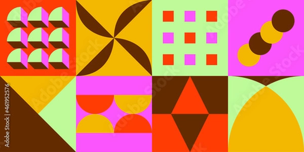 Fototapeta illustration of a set of background