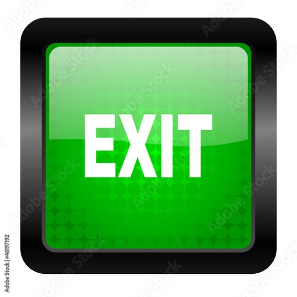 Fototapeta exit icon