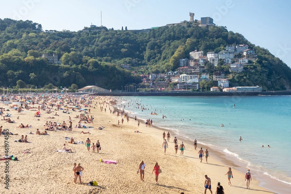 Obraz Ondarreta beach in San Sebastian