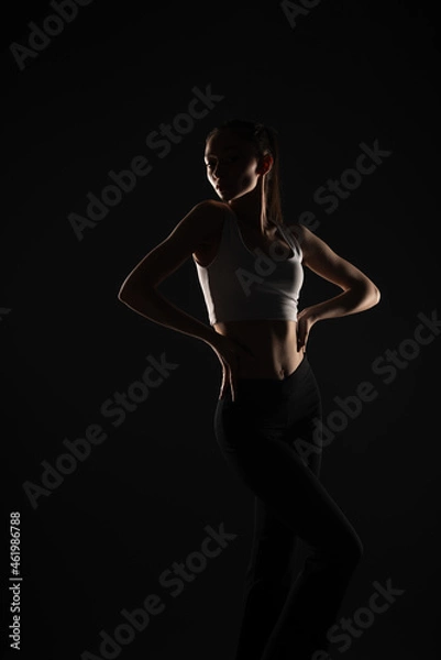 Fototapeta silhouette of a woman