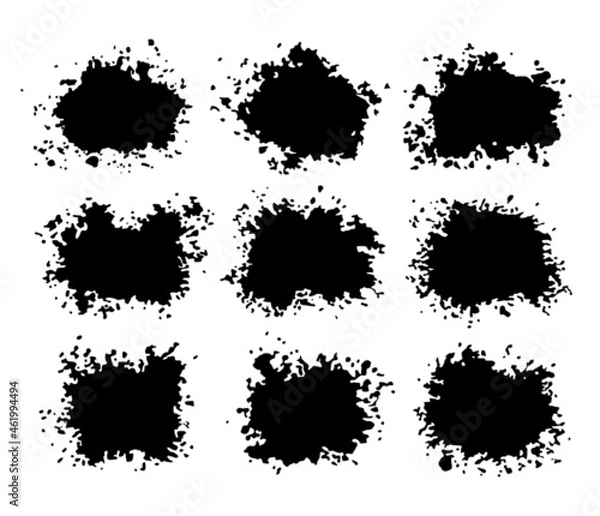 Fototapeta Stains set for background in vector EPS 8